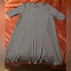 Back and White Horizontal TShirt Dress